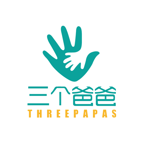 Threepapas 三个爸爸 logo