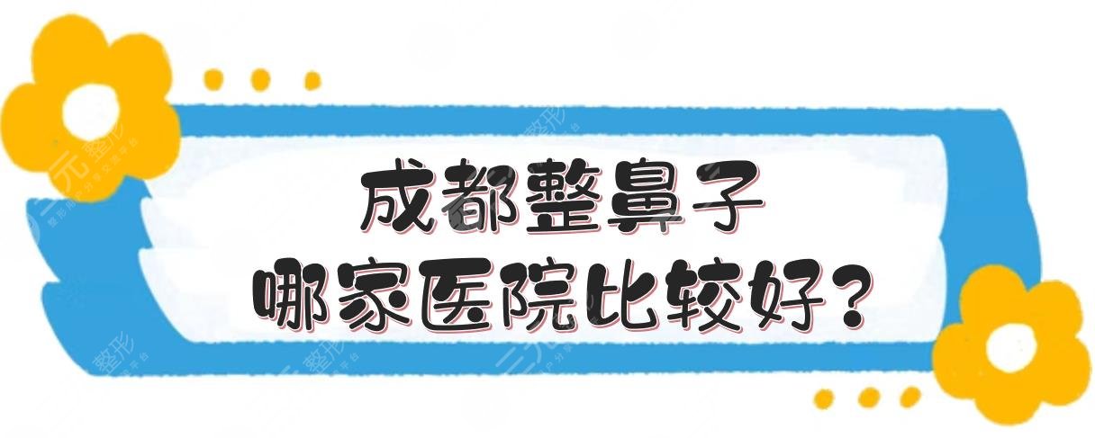 成都整鼻子哪家医院比较好?
