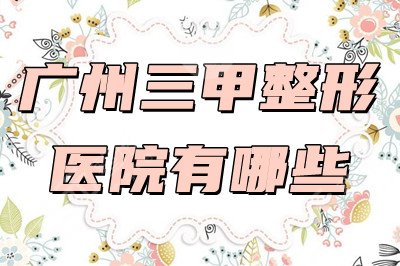 广州三甲整形医院有哪些