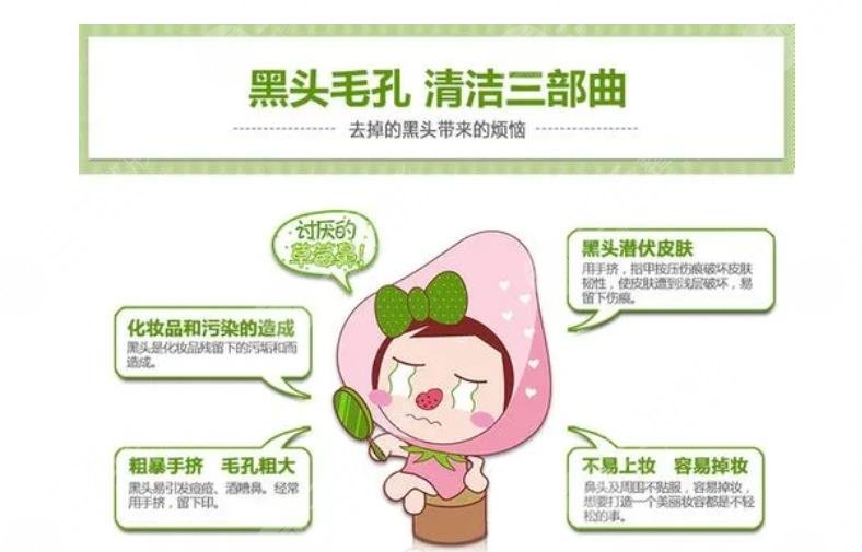 鼻子上的黑头形成原因