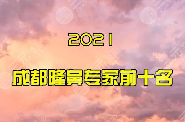2024成都隆鼻专家前十名
