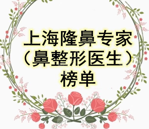 上海隆鼻专家（鼻整形医生）榜单，隆鼻价格表+谢卫国做鼻子案例果