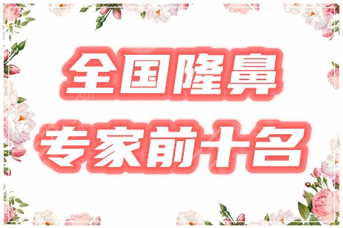 全国隆鼻专家前十名