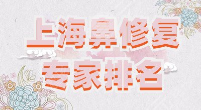 上海鼻修复专家排名