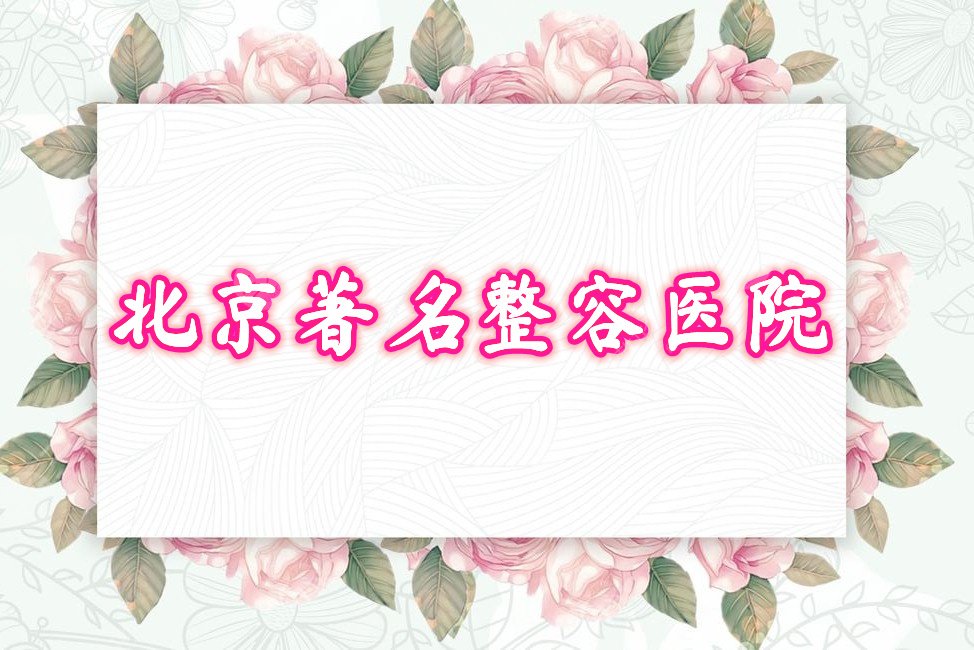 北京比较知名的整容医院