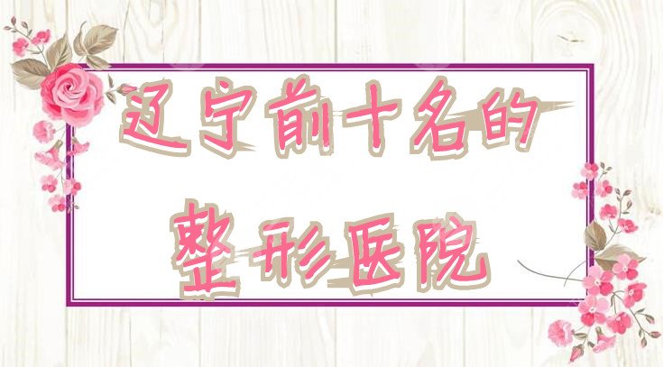 辽宁前十名的整形医院