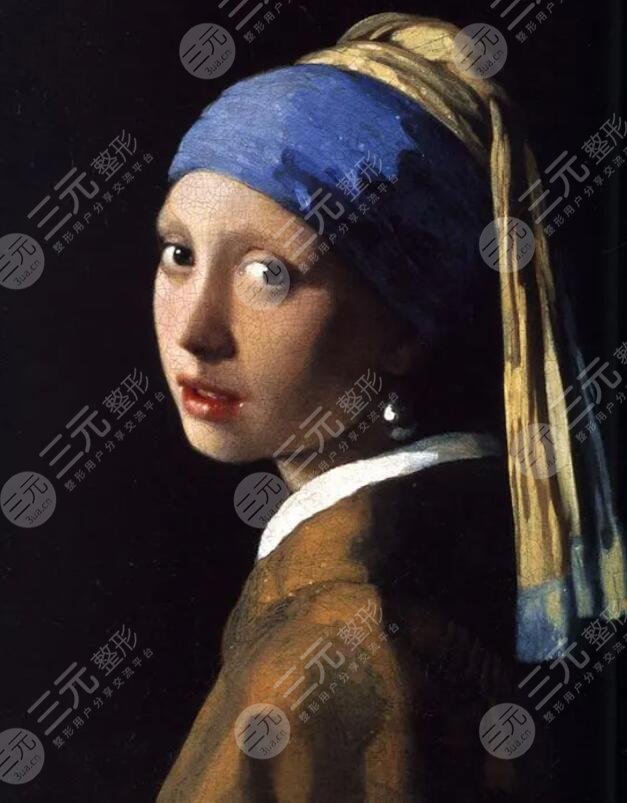 带珍珠耳环的少女