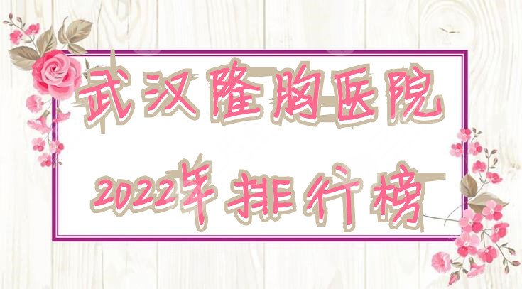 武汉隆胸医院2024年排行榜