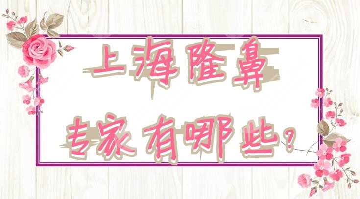 上海隆鼻专家有哪些？