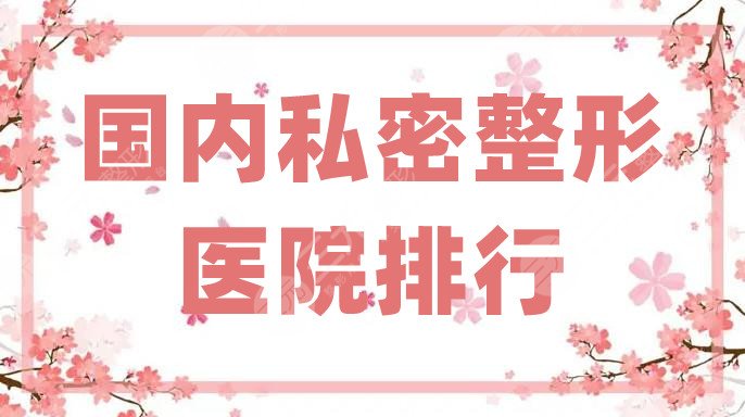 国内私密整形医院排行