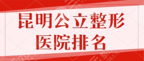 昆明公立整形医院排名
