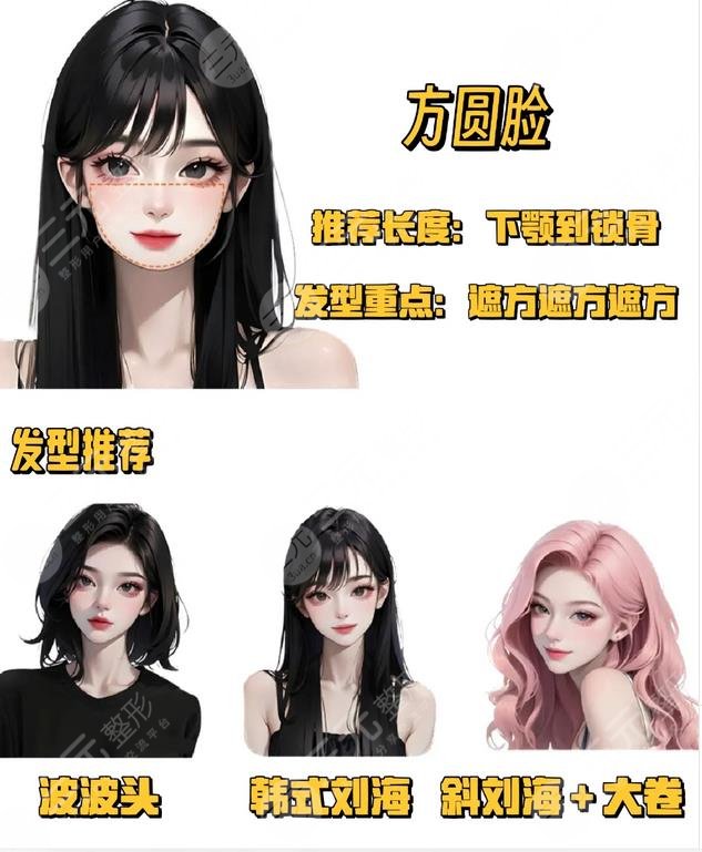 方形脸适合什么发型