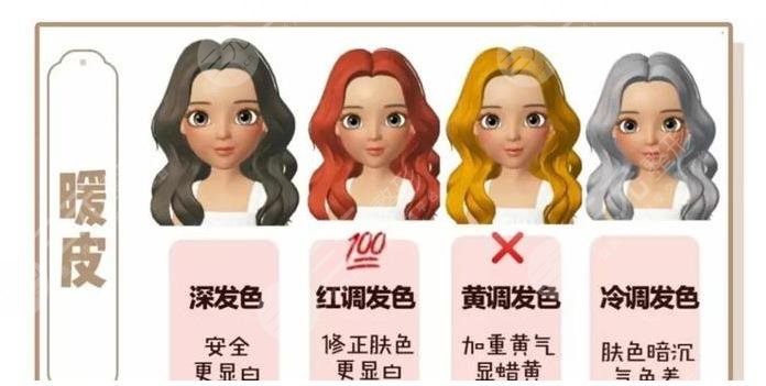 暖色发色