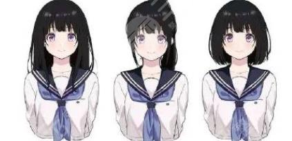 后拢齐肩发型
