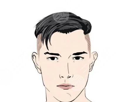 宽脸男生发型